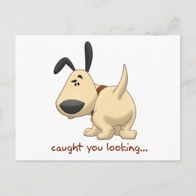 Cartão Postal Peguei Você Olhando (Frente)