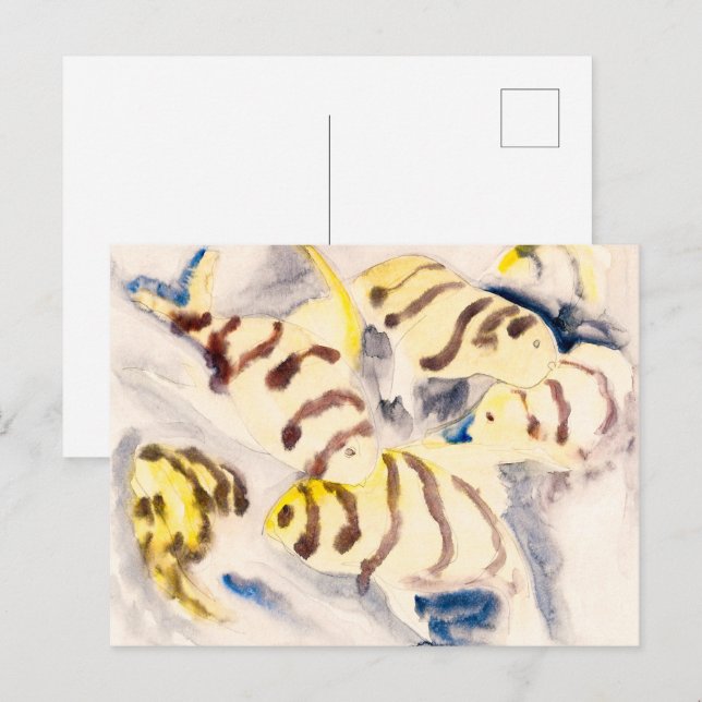 Cartão Postal Peixe 3 | Charles Demuth | (Frente/Verso)