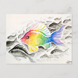 Cartão Postal Peixe-arco-íris
