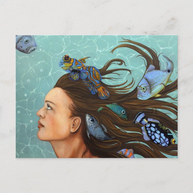 Cartão Postal Peixe azul (Frente)