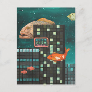 Cartão Postal Peixe Cidade