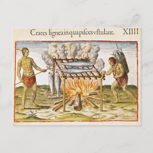 Cartão Postal Peixe cozinhar (Frente)