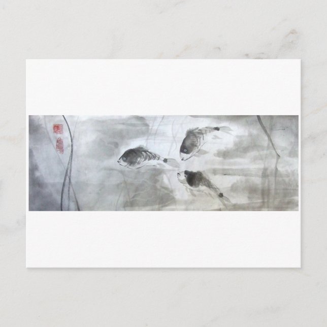 Cartão Postal Peixe de Prata (Frente)