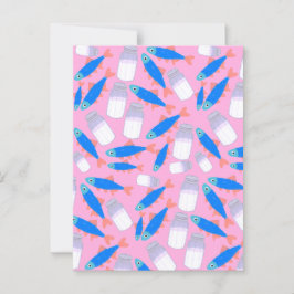 Cartão Postal Peixe E Sal