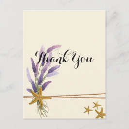 Cartão Postal Peixe-estrela simples bonito Obrigado