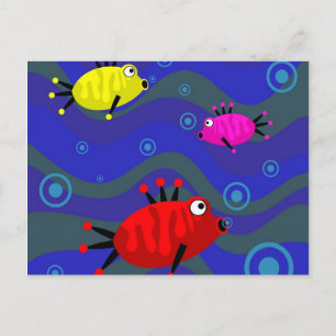 Cartão Postal Peixe Funky