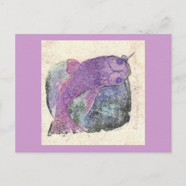 Cartão Postal peixe-gato são salgadinhos (Frente)