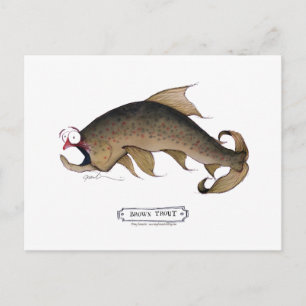 Cartão Postal Peixe-malta castanho, tony fernandes