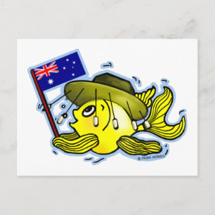 Cartão Postal Peixe-Pavilhão australiano tem piada OZI