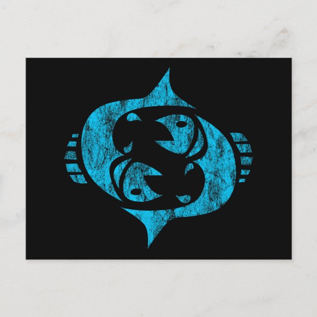 Cartão Postal peixes (Frente)