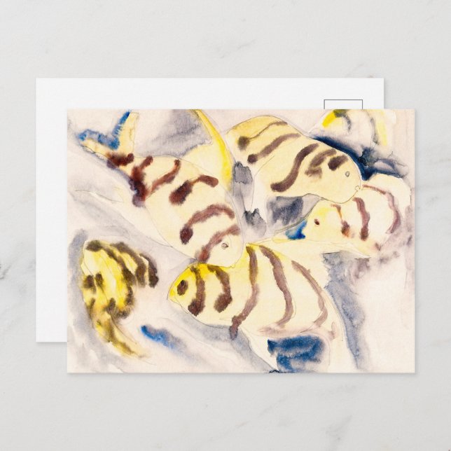 Cartão Postal Peixes 3 | Charles Demuth | (Frente/Verso)