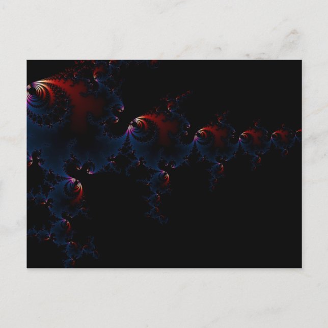 Cartão Postal Peixes - Arte Fractal (Frente)