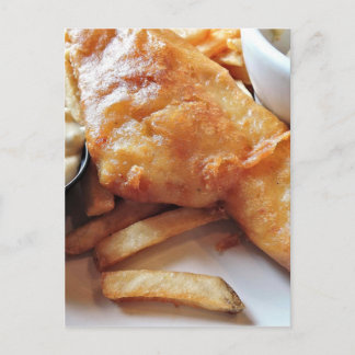 Cartão Postal Peixes E Chips