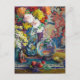 Cartão Postal Peixes, Frutas e Flores | Kathryn E. Cherry (Frente)