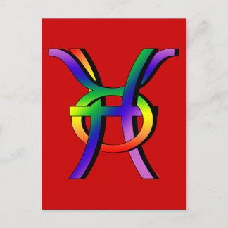 Cartão Postal PEIXES GLBT e Taurus