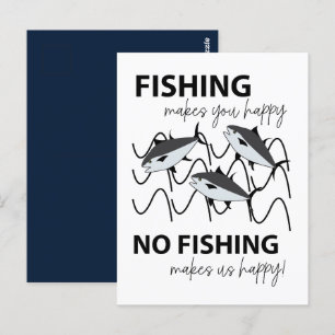 Cartão Postal Peixes Nadando Na Água Pesca