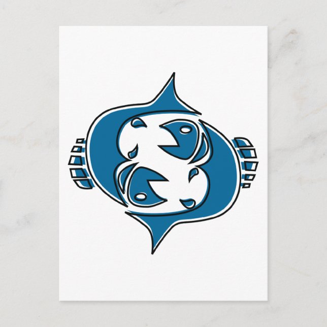 Cartão Postal peixes oddRex (Frente)