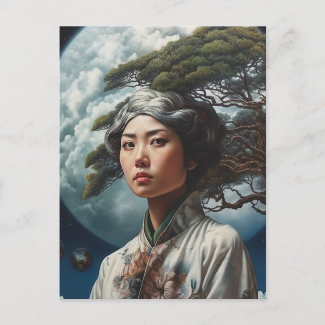 Cartão Postal Pela Lua (Frente)