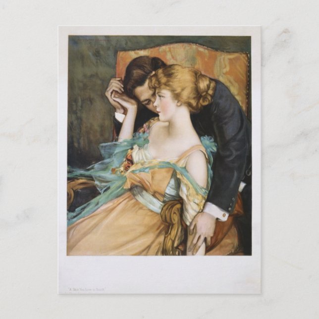 Cartão Postal Pele Você ama tocar Maria Greene Blumenschein (Frente)