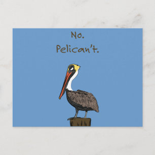 Cartão Postal Pelican não.