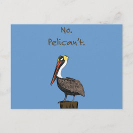 Cartão Postal Pelican não.