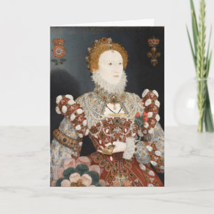 Cartão postal Pelicano Retrato Rainha Elizabeth I
