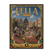 Pella Iowa Vintage Art Deco Idade Dourada