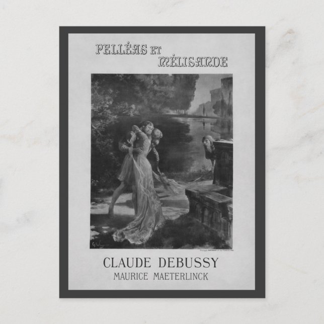 Cartão Postal Pelleas e Melisande Opera, 1902 (Frente)
