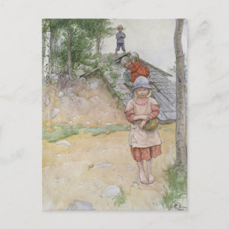 Cartão Postal Pelo Cellar de Carl Larsson