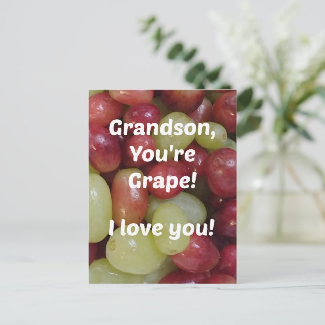 Cartão Postal Pelo neto (Em pé/Frente)