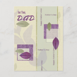 Cartão Postal Pelo Pai no Dia de os pais