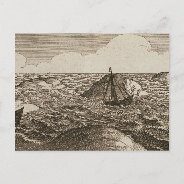 Cartão Postal Pelsaert Sets Sail Way between Islands (Frente)