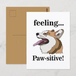 Cartão Postal Pembroke Welsh Corgi Cute Dog