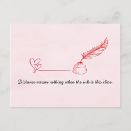 Cartão Postal Pen Pal Valentine's Day Postcard