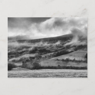 CARTÃO POSTAL PEN Y FAN, BRECON BEACONS, PAÍS DE GALES - PRETO E