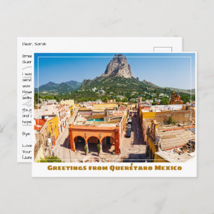 Cartão Postal Peña de Bernal Perto de Querétaro México