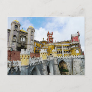 Cartão Postal Pena Palace Lisboa Portugal Patrimônio da UNESCO