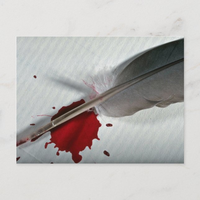 Cartão Postal Pena, tinta (Frente)