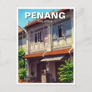 Cartão Postal Penang Malásia Heritage Towhouse Viagem