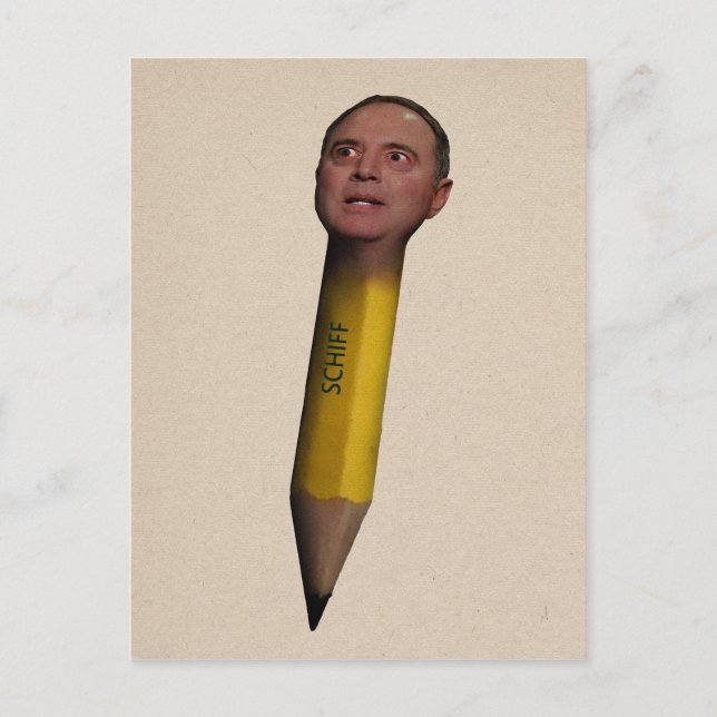 Cartão Postal Pencil Neck Adam Schiff (Frente)