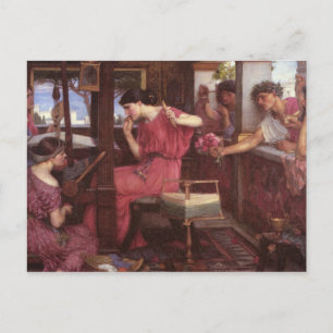 Cartão Postal Penelope E Suitors - John William Waterhouse