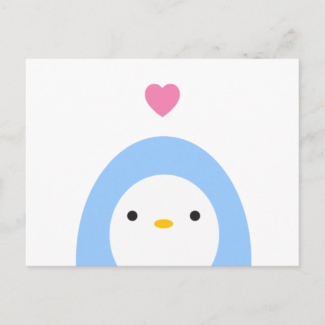 Cartão Postal Penguin Love (Frente)