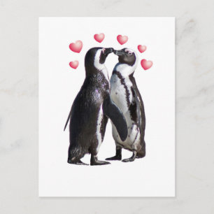 Cartão Postal Penguin Romance