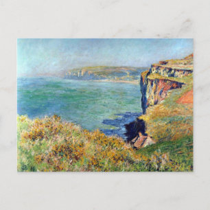 Cartão Postal Penhasco em Grainval por Claude Monet