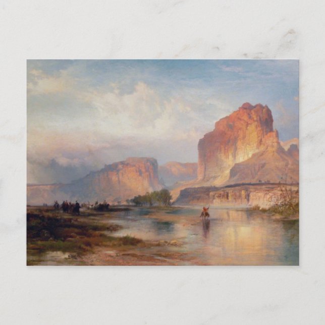 Cartão Postal Penhascos de Green River - 1874 (Frente)