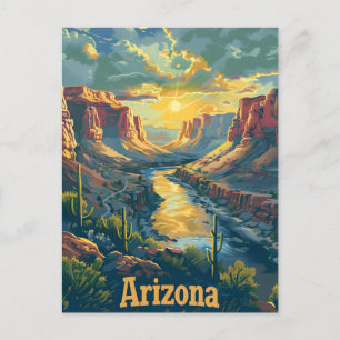 Cartão Postal penhascos do deserto da arizona