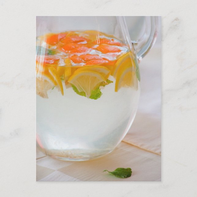 Cartão Postal Penhor com água e frutas (Frente)