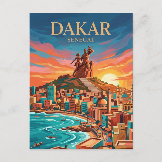 Cartão Postal Península de Dakar Senegal (Frente)