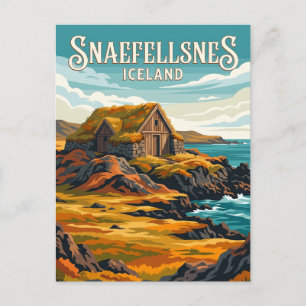 Cartão Postal Península de Snaefellsnes Islândia