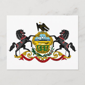 Cartão Postal Pennsylvania flag